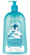 Bioderma ABCDerm Foaming Gel Gentle Skin Cleanser and Moisturizing Body Wash for Babies and Children 33.8 Fl Oz