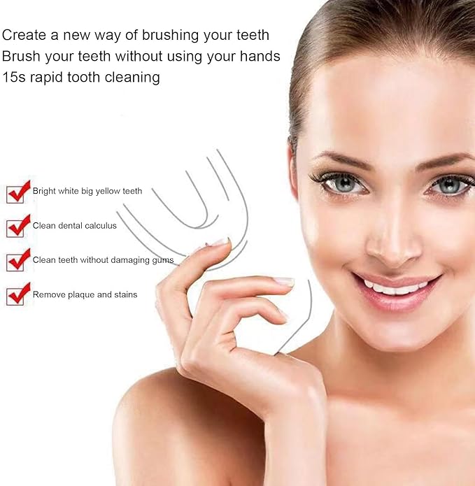 VIDECOR Toothbrush Electric Sonic Toothbrush Automatic Cleaning Toothbrush U-Shaped Teeth whitening Brush 360° Ultrasonic Electric Toothbrush for AdultA
