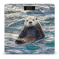 Sea Otter Scale for Body Weight Highly Accurate Digital Bathroom Body Scale Digital Bathroom Scales for People Anti-Slip Large LCD Display Smart Scales