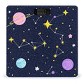 Automatic Switch Digital Bathroom Weighing Scale Smart Scale for Body Weight Blue Zodiac Galaxy Starry Night Stars Glow in The Dark Midnight