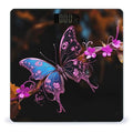 Nice Butterfly Bathroom Scale Large LCD Backlight Display Digital Scale Rounded Corners Body Scales Automatic Power On/Off Bathroom Scales for Home Bedrooms