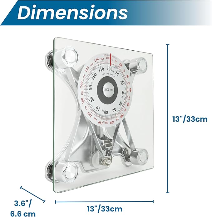 BIOS Living SC424 Bathroom Scale Clear
