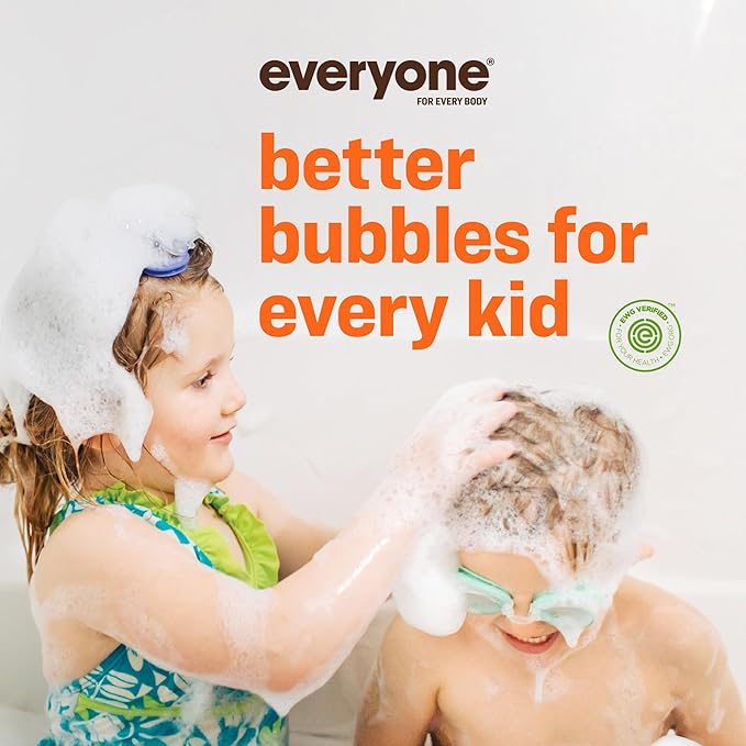 Everyone 3-in-1 Kids Soap Body Wash Bubble Bath Shampoo Orange Squeeze 2 Pack and Everyone Liquid Hand Soap Lavender Coconut 3 Pack Bundle