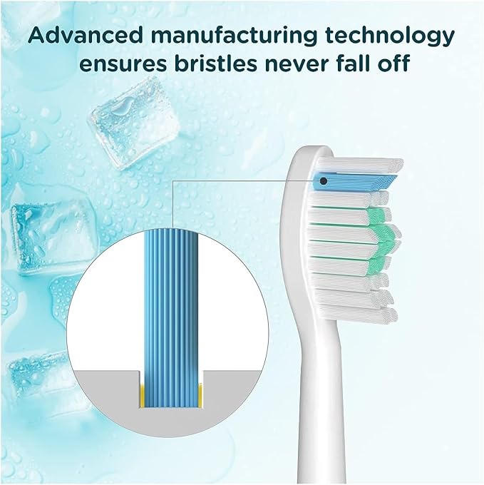 Replacement Electric Toothbrush Heads Compatible For Philips Sonicare E-Series HX7001 HX7022 HX-7002 HX7002 HX9500 HX9552 HX9553 HX9562(5pcs)