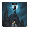 Black Owl on Church Weight Scale Large Digital Bathroom Scales with Bright LED Display Non Slip Digital Scale and Step On Fashion Weighing Machine for Body