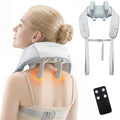 Neck Massager with Heat Shiatsu Back and Neck Massager for Pain Relief Deep Tissue 6D Kneading Massager for Neck Shoulders Back and Legs Portable Shoulder Massager for Dad Mom