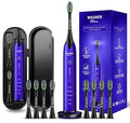 Wagner Stern Ultrasonic whitening Toothbrush with Pressure Sensor. 5 Brushing Modes and 4 Levels of Intensity 8 Soft bristles Travel case.
