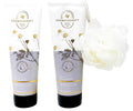 Bath &amp Body Works Aromatherapy Black Chamomile - 2 Pack Of Body Wash With Shower Sponge