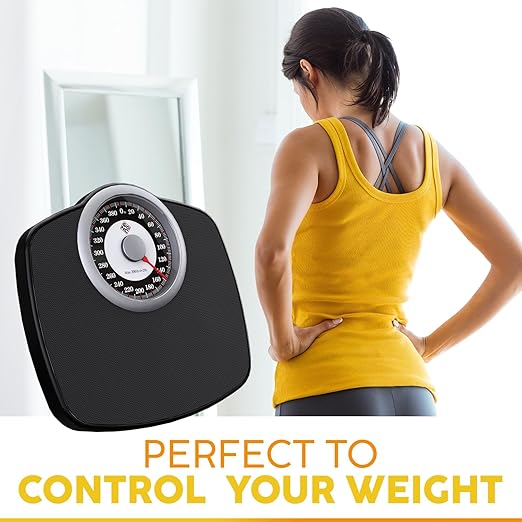 Zeno A25 Scales for Body Weight - Up to 400 LB - New - 5.3 Dial on 12.4 x 10.2 Platform - Anti-Skid Rubber Surface - Bathroom Scale Analog - Durable with 20-Year Assurance