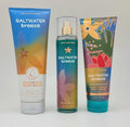 Bath &amp Body Works - Saltwater Breeze - Bundle -3 items - Moisturizing Body Wash Ultimate Hydration Body Cream and Fine Fragrance Mist - Spring 2022