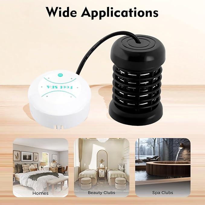 Portable Ionic Foot Bath Machine With 30min Timing 25W Ion Cleanse Chi Machine for Home Use Beauty Club Salon (Tub Not Included)
