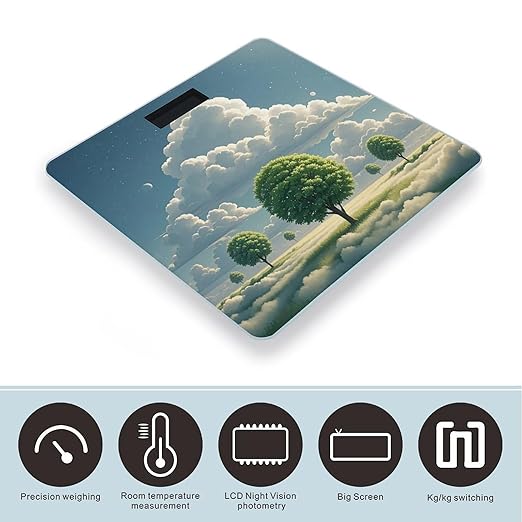 Growing Tree Scale for Body Weight Digital Bathroom Scale Accurate Smart Weight Scales with Large Display Weighing Machine High Precision Scales