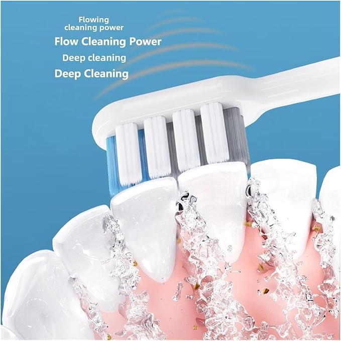 12PCS Toothbrush HeadsCompatible for Mijia T200 Sonic Electric Head MES606 White Repalce Soft