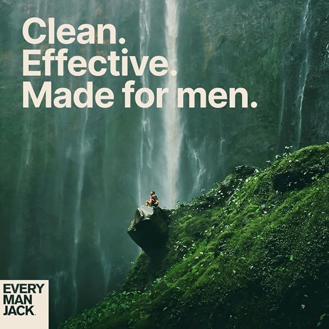 Every Man Jack Men’s Hydrating Body Wash for All Skin Types - Cleanse and Hydrate Skin with Naturally Derived Marine Extracts Coconut Oil and a Sea Minerals + Citron Scent - 33.8 fl. oz. - 2 Bottle