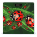 Red Ladybug Weight Scale Digital Electronic Scales Bathroom Scale Larg LCD Backlight Display High Precision MeasurementsTempered Glass