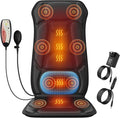 Massage Chair Pad with Adjustable Lumbar Support Back Massager with HeatChair Massager with 8 Vibration Motors for Stress and Fatigue Relief Deep Tissue Gift Massage Seat Cushion