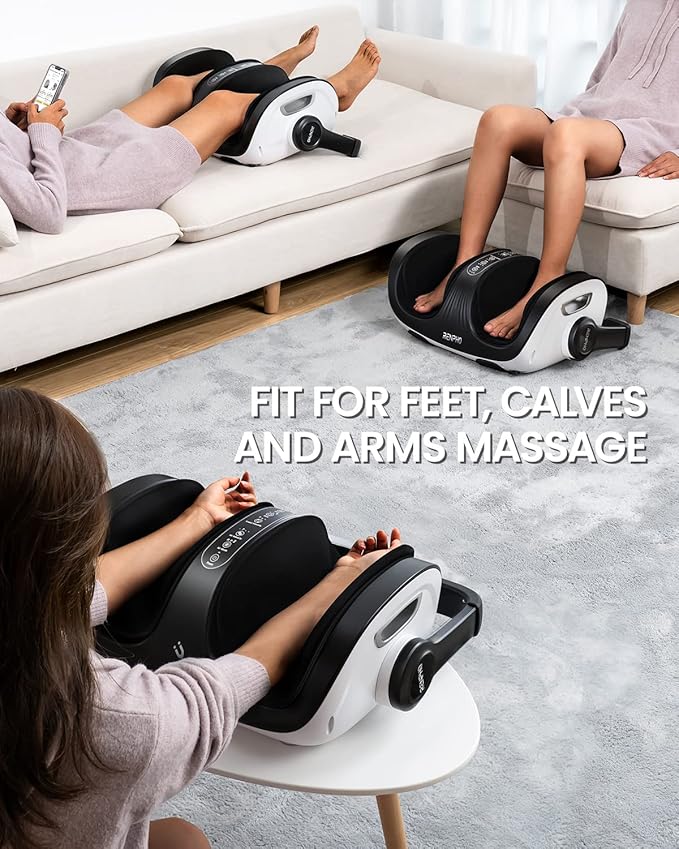 RENPHO Shiatsu Foot Massager with Heat Foot and Calf Massager FSA Eligible Items Only List Deep Kneading Massage for Plantar Fasciitis Relief Birthday Gifts for Women Men Size 14