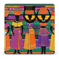 Smart Scale for Body Weight Digital Bathroom Weighing Scale Energy Saving Scale Colorful Ethnic Dress Traditional African Black Women