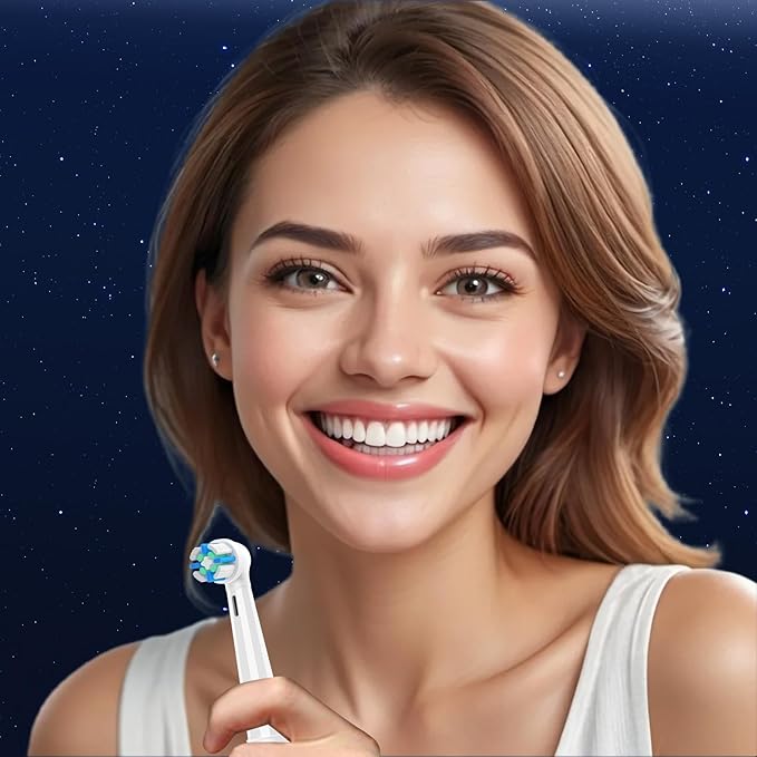 8 Pack IO Replacement Brush Heads Compatible with Oral B iO 2/3/4/5/6/7/8/9/10/Deep Clean Series Electric Toothbrushes IO Brush Head for Teeth Cleaning (White)