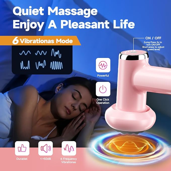 Anti Cellulite Massage Tool Body Sculpting Machine for Women Lymphatic Drainage Device with Lipo Roller Handheld Home Use for Belly Fat Stomach Thighs &amp Buttocks Sculpting (Pink)