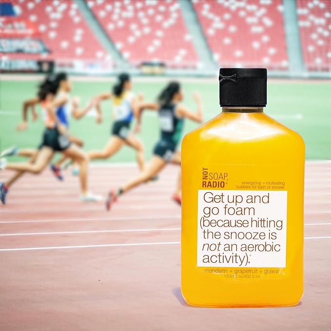 Not Soap Radio Get Up and Go | Mandarin Grapefruit | Foam Bath Shower Gel