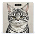 Pencil Style Cat Scale for Body Weight Digital Bathroom Scale Toughened Glass High Precision Scales for Body Weight with Large LCD Backlight Display Weight Scales