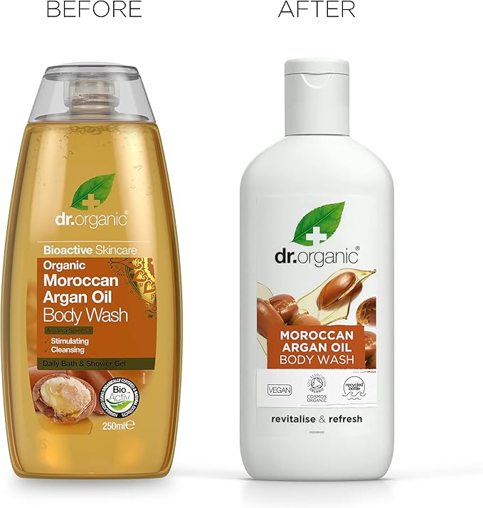 dr.organic argan body wash bagno doccia detergente corpo 250 ml by Dr. Organic