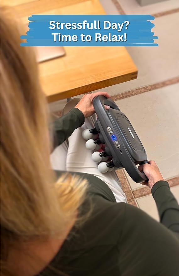 LEVILO 20 Head Massage Gun Deep Tissue for Neck Shoulder Back Massager – Percussion Massage Gun for Muscle Recovery – Quiet Portable &amp Powerful Full Body Tool – Ideal Gift for Men &amp Women