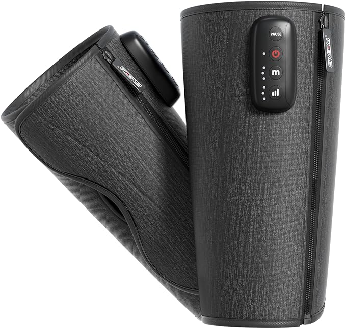 CINCOM Cordless Calf Massager for Circulation Leg Compression Massager for Calf Rechargeable Leg Massage with 3 Intensities 3 Modes for Pain Relief Gifts for Women Men