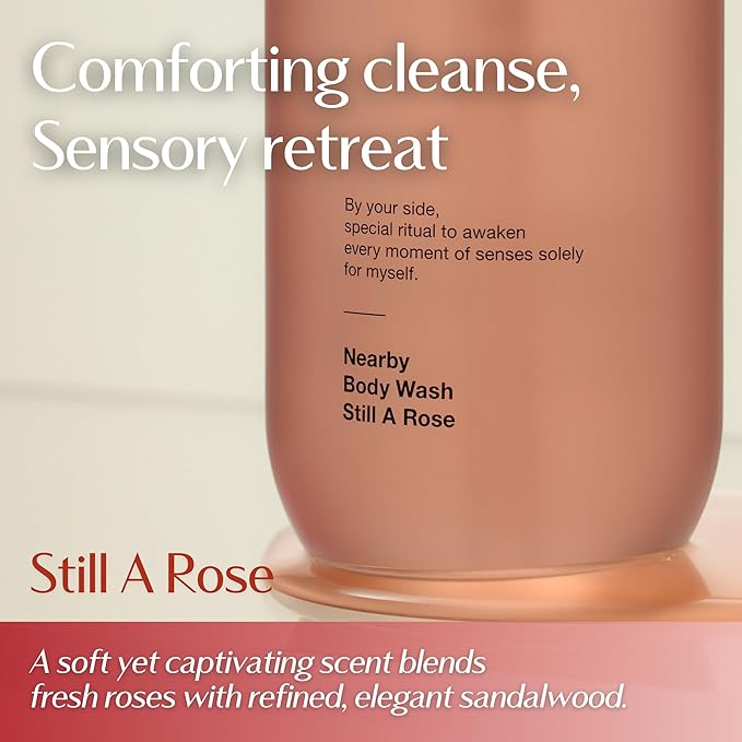 Hersteller Nearby Scented Vegan Body Wash 10.1 fl oz Moisturizing Soothing Cleanser for Dry Skin Still A Rose