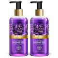 Vaadi Herbals Shower Gel - Sulfate-Free - Herbal Body Wash Both For Men And Women - 300 Ml (10.14 Fl Oz) - (Heavenly Lavender &amp Rosemary) (2 Bottles)