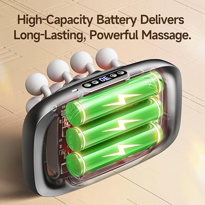 16 Head Massage Gun Deep Tissue - 2026 Upgrade Percussion Massager with 3 Modes &amp 30 IntensitiesQuiet Muscle Massage Gun for BackShoulders Legs Foot Body Muscle Pain Relief Ideal Gifts