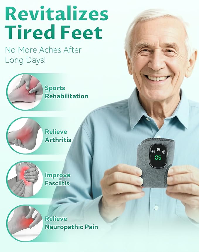 3 in 1 Massager 3 in 1 Neuropathy Foot Massage with 3 Vibration Mode 5 Heat Leavel 3 in 1 3 in 1 Massager One-Click Operation Wireless Lengthened (4pcs)