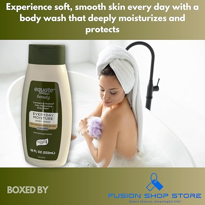 Daily moisturizing- Body Wash 18 fl oz (Pack of 1) Boxed By Fusion Shop Store