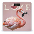 Love Flamingo Scale for Body Weight Digital Bathroom Scale Toughened Glass High Precision Scales for Body Weight with Large LCD Backlight Display Weight Scales
