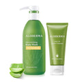 Aloderma Aloe Shower Set - Nourishing Body Wash Oil Controlling Facial Cleanser - Hydrating Light Moisturizing