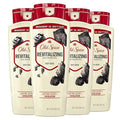 Old Spice Cleansing Body Wash for Men 24/7 Shower Fresh with Lasting Scent Exfoliate &amp Moisture Gentle on Skin Vitamin B3 Volcano with Dark Cedar + Amber Scent 18 oz (Pack of 4)