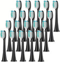 4Pcs Electric Toothbrush Head Replaceable Sonic HeadCompatible for Philips Sonicare's Brush(Black 20pc)