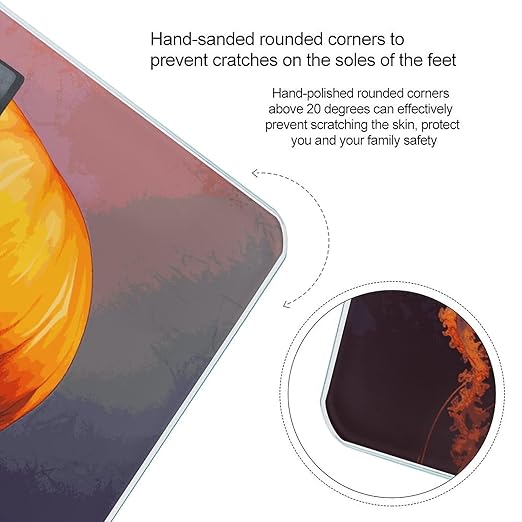 Jellyfish Orange Smart Scale for Body Weight Accurate Bathroom Scale with LED Display Digital Weight Scales Weighing Machine High Precision Scales for Bath Home