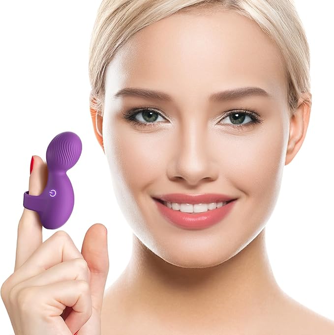 Multifunctional Finger Massager Waterproof Rechargeable Mini Massage Tool (Violet)
