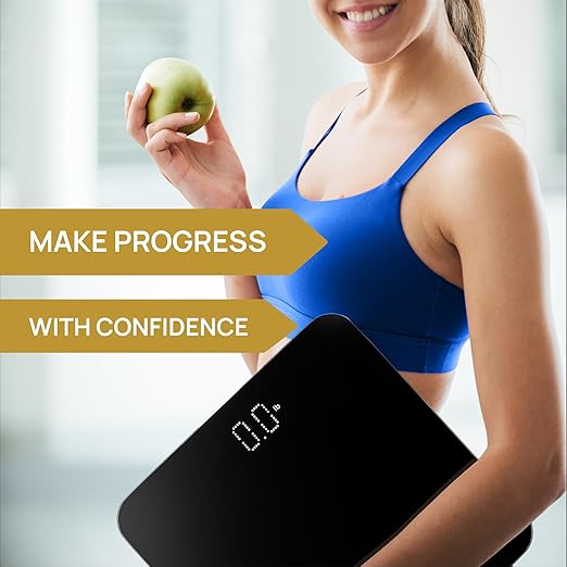 INEVIFIT Bathroom Scale Highly Accurate Digital Bathroom Body Scale Measures Weight up to 400 lbs. Includes Batteries