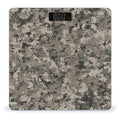 Army Digital Camouflage Scale for Body Weight Anti-Slip Sturdy Tempered Glass Weighing Machine Highly Digital Accurate Bright LCD Bathroom Scale for Household Gift
