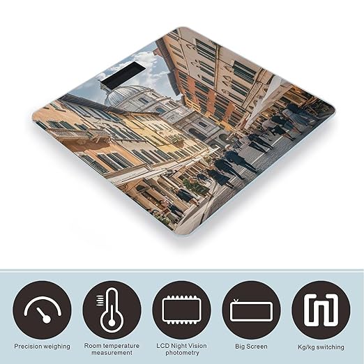 Italian Architecture Scale for Body Weight Smart Scales Digital Bathroom Scale High Precision Weighing Scales with Large Display Weighing Machine for People
