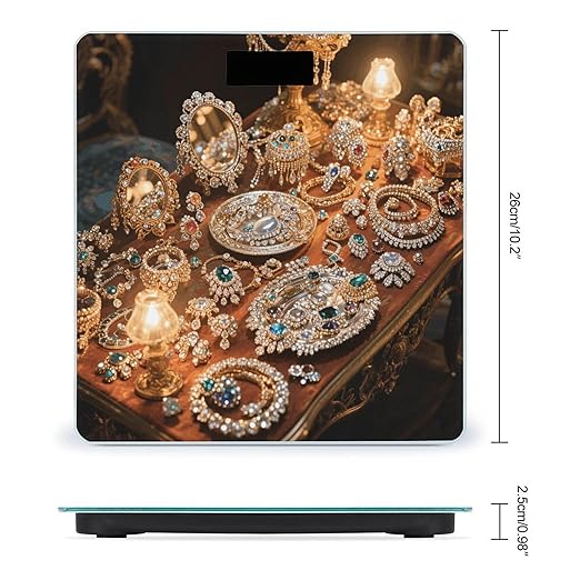Jewelry Feast Bathroom Scale for Body Weight Bathroom Digital Electronic Weighing Scale with Back Lit LED Display Sturdy Tempered Glass Weight Watchers Scales 400lb
