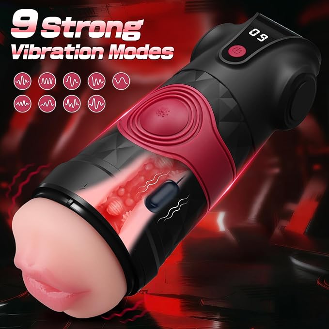 2026 New Electric Pocket Puzzy Tight Mouth 9 Vibrating with 2 Removable Sleeves Thick Fleshy Design Pocket Pussycats-for Men HCN6