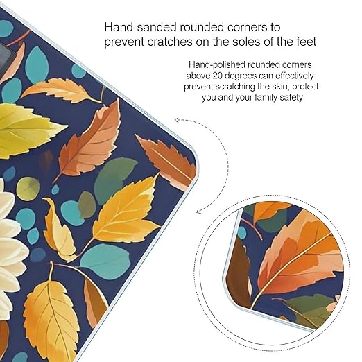 Leaves and Flowers Scale for Body Weight Digital Bathroom Scale Accurate Smart Weight Scales with Large Display Weighing Machine High Precision Scales