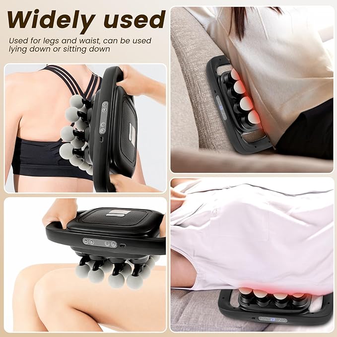 16 Heads Massage Gun Set Electric Muscle Massager with 3 Modes 30 Intensities Noise reduction shockproof noise absorption Percussion Massager for Deep Tissue Back Shoulders Legs Pain Relief