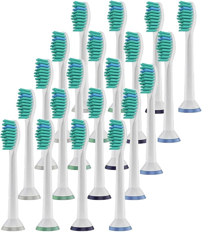 4-32pcs Replacement Toothbrush Heads Compatible for PhilipsElectric Brush Head 1100 2100 4100 4300 5100 5300 6100(20pcs)
