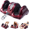 WELLHUT Foot Massager Machine Shiatsu Foot and Calf Massager for Ankle Calf Leg Arm Shiatsu Kneading Rolling Feet Massager Machine Gifts for Men and Women Burgundy