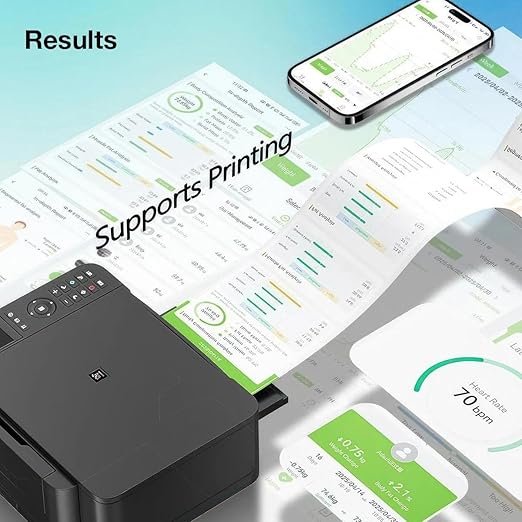 8-Electrode Smart Scale for Body Weight Segmental Body Composition Analyzer with Retractable Handle 4.8 LED Color Screen Bluetooth App Sync 400lbs